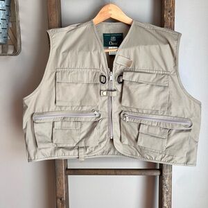 Orvis Khaki Multi-Pocket Outdoor Utility Fishing Vest